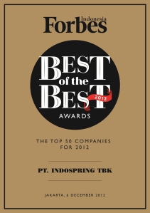 Indospring Best of The Best Forbes Indonesia 2012